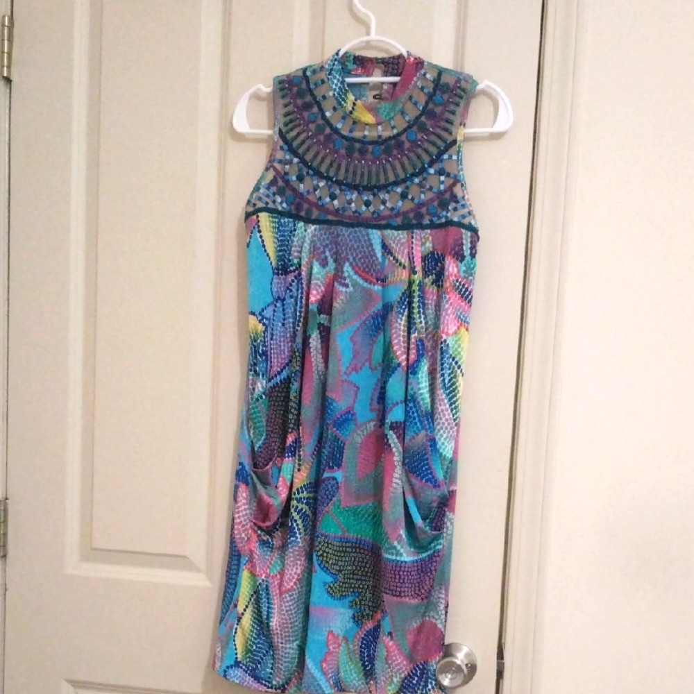 Ranna Gill Multicolor Patterned Dress